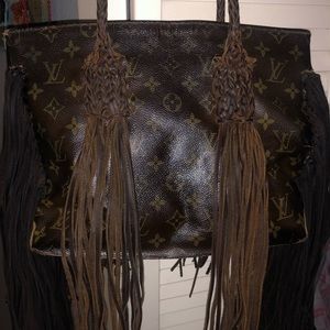Vintage Boho Bags Louis Vuitton Fringe Purse